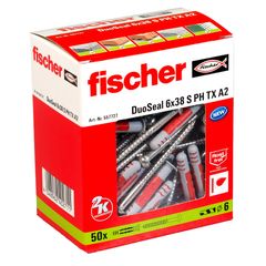 fischer DuoSeal er tilgængelig i æsker til den professionelle slutbruger samt som blisterkort til den private slutbruger. Foto: Fischer A/S.