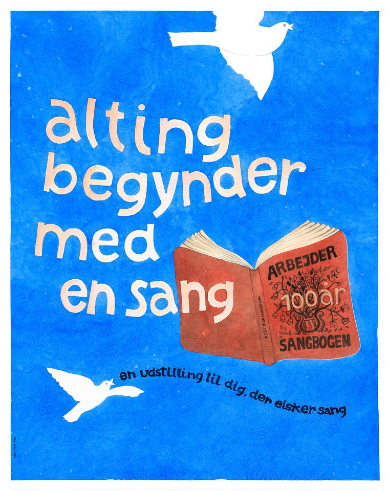Plakat af Nina Ferlov, Alting begynder med en sang, 2026