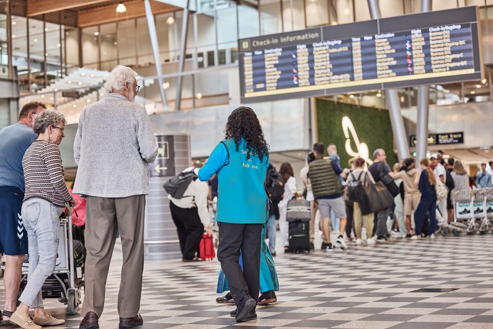 Check-in område med PEX