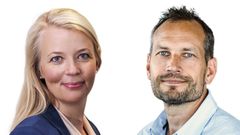 Chef for SMV og iværksætteri Sine Linderstrøm, DI, og CEO Martin Thorborg, Visma Dinero