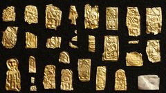 Fundet af blandt andet flere end 2700 små guldblikfigurer vidner om Sorte Muld var et vigtigt centrum i Østersøen. Var det også Danmarks vugge?Foto: Nationalmuseet