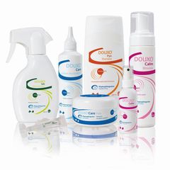 Douxo kommer som både shampoo, mousse, spot-on og senere spray. Derudover findes produkter, der kan anvendes lokalt såsom pads til rens af hudfolder med mere samt en kølende serum til insektstik og anden kløe.