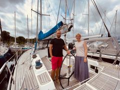 Sejlbåde verden over skal være grønnere. Det er målet for iværksætterne Michèle Marie Holm og Anders Hovmøller, der står bag den sjællandske virksomhed Undine. (Foto: PR)