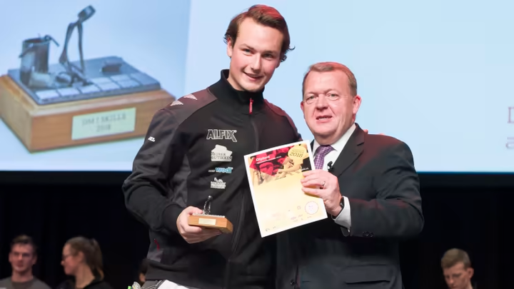 Danmarks bedste flisemurer 2018, Samuel Birk Axelsen fra Lund & Staun A/S. Foto: Per Daugaard/SkillsDenmark