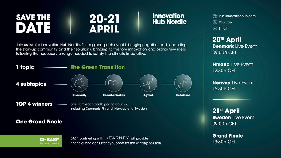 BASF Innovation Hub Nordic With Dates