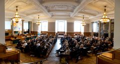Fællessalen på Christiansborg. Foto: Philip Høpner.