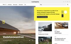 Rumsans.dk sætter fokus på universelt design gennem artikler funderet i den seneste forskning og gode eksempler fra ind- og udland. Vadehavscentret ved Ribe, som er tegnet af Dorte Mandrup, er et godt eksempel på, hvordan idéen om et universelt design kan indgå i arkitekturen på en smuk og sanselig måde.