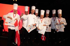 Cateringlandsholdet ved VM 2018 i Luxembourg, Bronze - tredje bedste på verdensranglisten for KOKKELANDSHOLD. Foto : Anders Wiuff