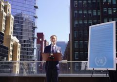 Udenrigsministeren fremlægger 'Pledge to Predictable Payments' i New York