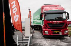 Høje Taastrup transportcenter. Her kan gaskøretøjer nu tanke biogas