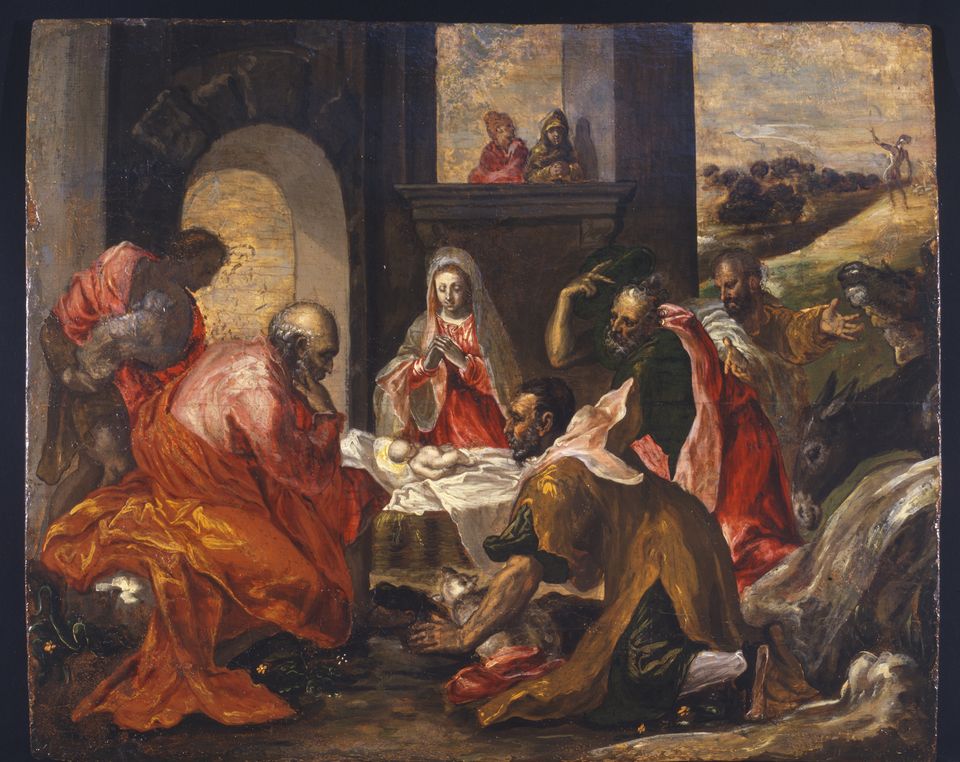 El Greco, Hyrdernes tilbedelse, ca. 1568-1569. Willumsens Museum