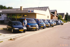 NISSEN energi tekniks hovedkontor i Bryrup i 1997. Efter seks år talte servicevirksomheden allerede ni medarbejdere. Foto: PR.