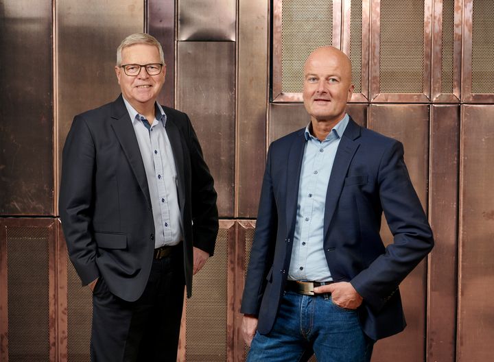 Makkerparret i Andelskassen i Odense: erhvervschef Jesper Fruelund (tv) og centerdirektør Allan Pico