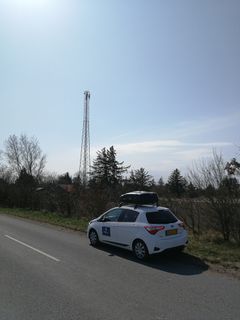 Her er den så, den nye mast der sender mobilsignal ud over hele Vester Vedsted og Sdr. Farup i den sydvestlige del af Esbjerg Kommune. Foto: Esbjerg Kommune