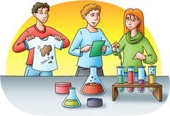 I Novozymes-opgaven arbejder eleverne med enzymer og tøjvask.