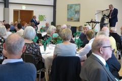 Borgmester Ole Bjørstorp taler ved forrige års Frivilligfest.