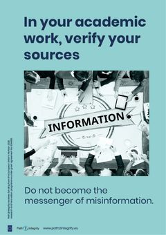 misinformation and disinformation; Fake News, citation; reliable sources; Path2Integrity