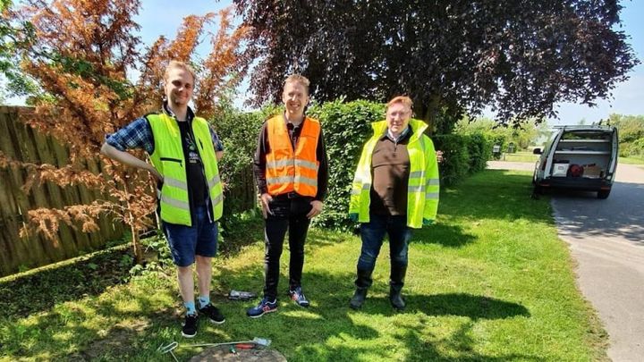Krüger i gang med kortlægning af svovlbrinte problemer for GribVand både med pH indikator og SulfiLogger.