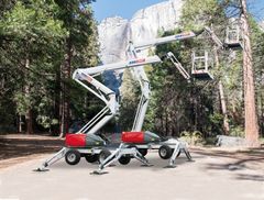 Letvægtsliftene fra Dinolift tilbyder stor mobilitet og god arbejdshøjde. Foto: PR.