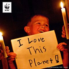 Earth Hour handler om at give en sund klode videre til næste generation. Foto: WWF
