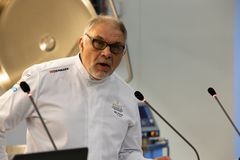 Uffe Nielsen, Præsident for Kokkeforeningen Danmark, på fokusmødet om energiforbruget i danske storkøkkener. Foto. Anders Wiuff/Storyteller