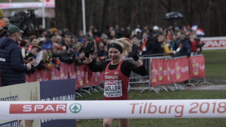 Anna Emilie Møller vandt U23 EM i cross i starten af december. (Foto: Dansk Atletik Forbund)