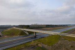 Du kan stemme på en motorvejsbro ved Rødby, der er nomineret til Bæredygtig Beton Prisen. Foto: Torben Eskerod
