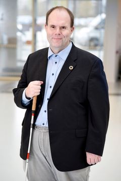 Thorkild Olesen, landsformand i Dansk Blindesamfund
