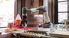 Huis Ten Bosch i Japan - cobot steger takoyaki