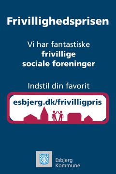 Så er det tid til at sende et anerkendende skulderklap til en social frivillig forening eller organisation. Der kan stemmes på Esbjerg Kommunes hjemmeside. Grafik: Esbjerg Kommune
