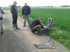 Teknologisk Institut i marken med drone