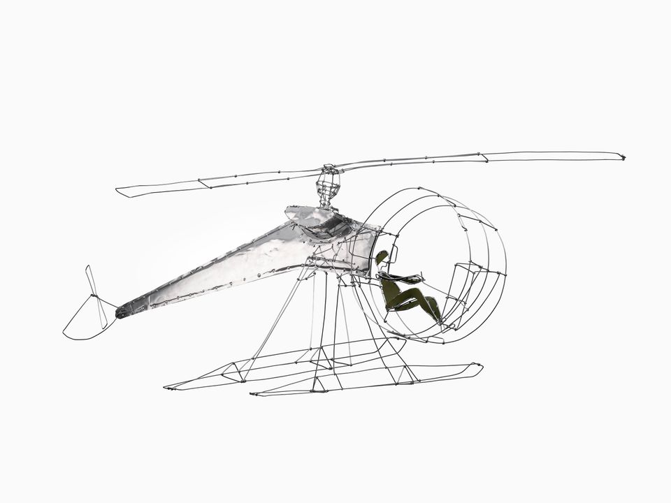 Anders Hermansen, Helikopter. Foto: Pernille Klemp
