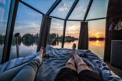 Flytande Panoramastuga