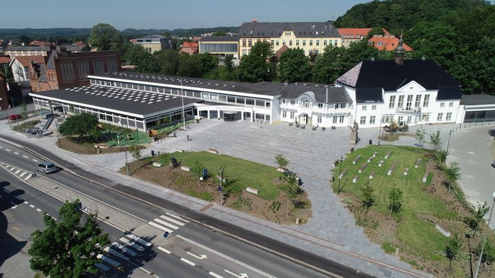 Genforeningsparken er Aabenraa Kommunes nye folkepark ved Folkehjem, som blev taget i brug i 2020. Foto: Aabenraa Kommune