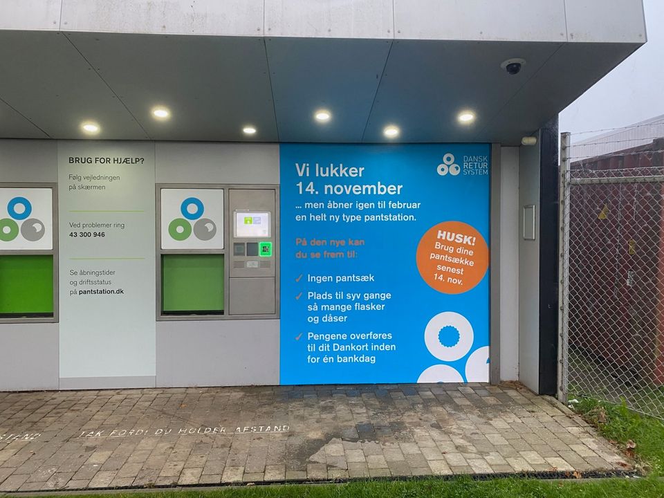 Pantstationen i Horsens bygges om
