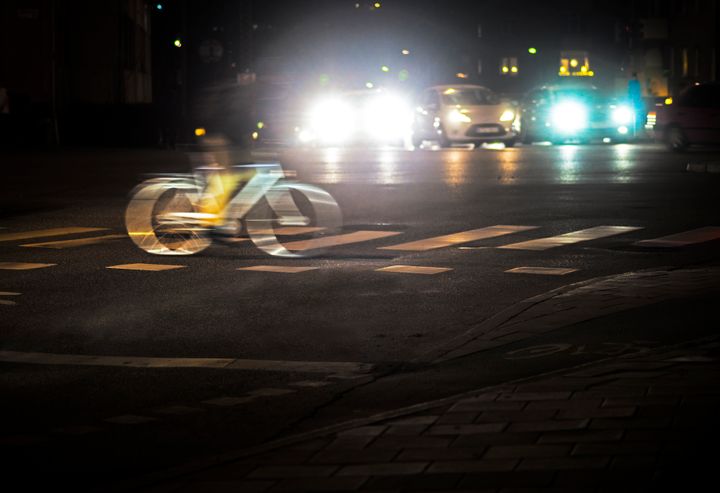 Cyklist i mørket