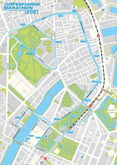 Den nye rute er er en rundstrækning på 14 kilometer, som blandt andet tager løberne med rundt på Østerbro, indre by og Nørrebro