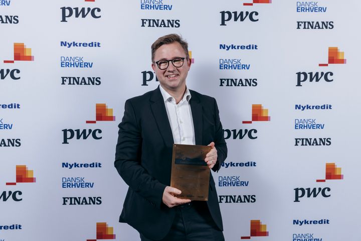 Henrik Stenmann fra IIH Nordic A/S, vinder af Temaprisen i Hovedstaden 2022 ved Årets Ejerleder
