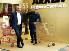Arkens direktør Christian Gether (tv) og adm. dir. for Rødovre Centrum, Jesper Andreasen. Fotocredit: Thomas Skyum