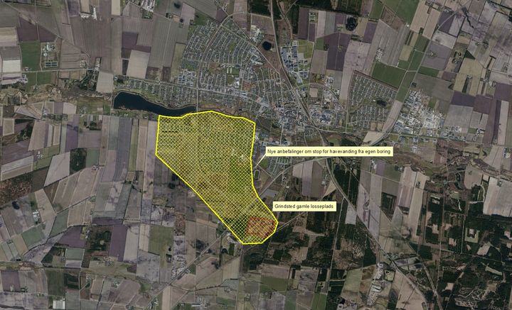 Anbefalingerne om at stoppe havevanding fra egen boring gælder for Grindsted syd. Helt konkret i områderne syd for bådkanalen fra Vestre Boulevard i øst til og med Morsbøl Søvej i vest.
