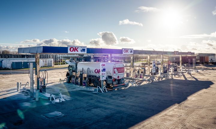 Den nye Truck Diesel station i Køge er netop åbnet. Fotograf: Steen Knarberg