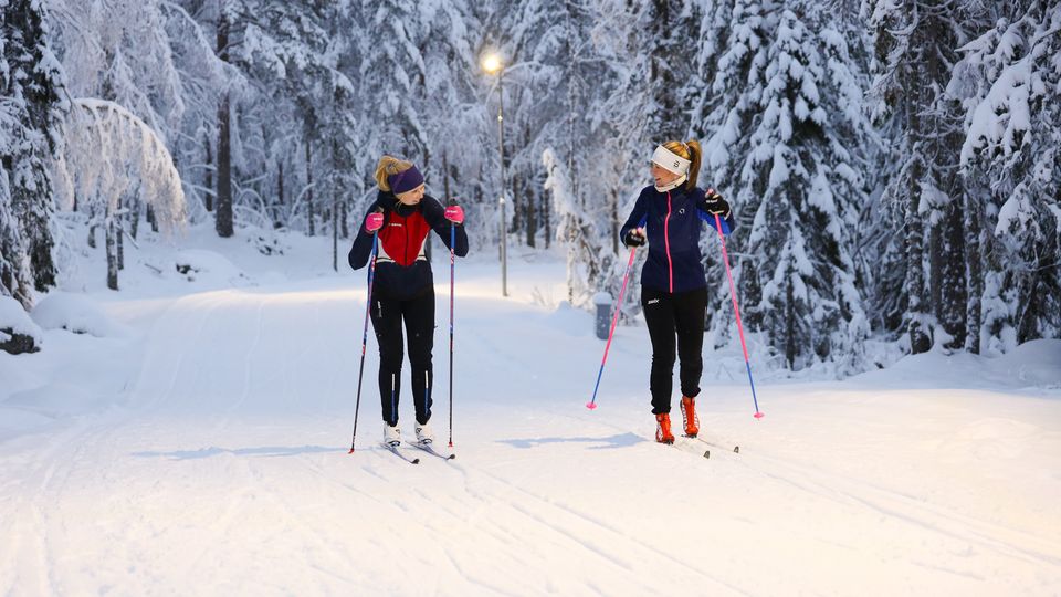 Veninder på langrend