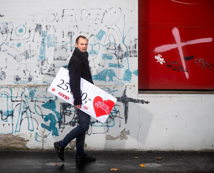 Vinderen af Fantastiske Frivillige 2018 blev 30-årige Jesper Rotvig Jensen, som er både formand for Fonden for De Raske Unge og formand for Kræftens Bekæmpelses lokalforening i Odense. (Foto: Hung Tien Vu)