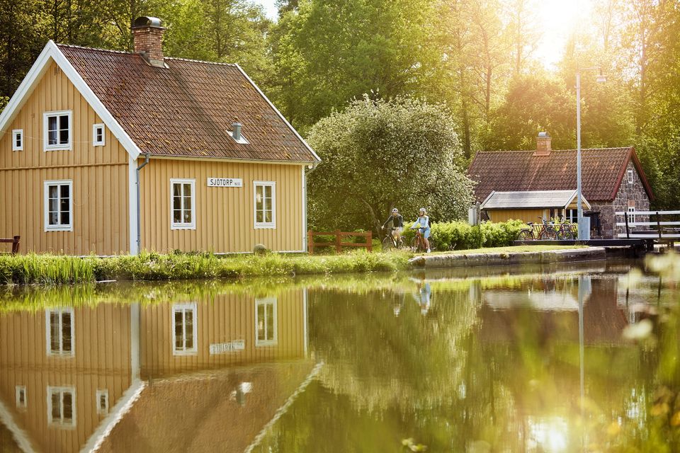 Cykeltur på Vanerleden i solskin