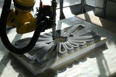 Med 3D-print i beton kan man lave nye former. Foto: Teknologisk Institut.