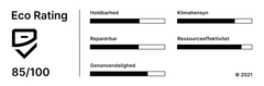 Sådan ser en Eco Rating label ud.