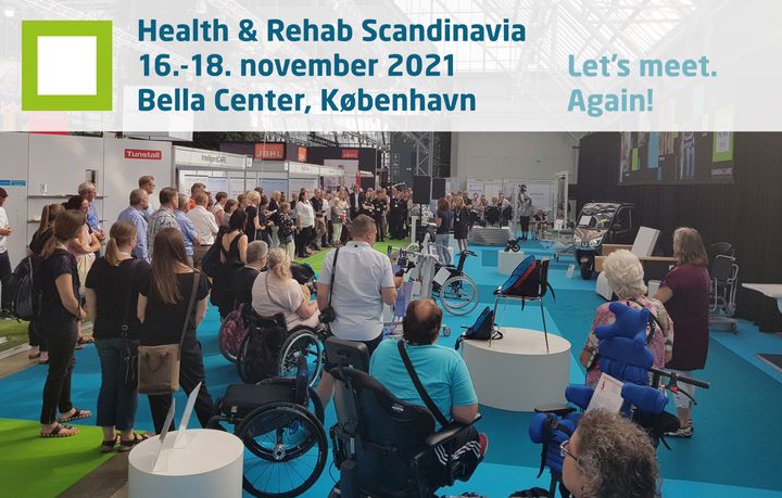 16. november slår Health & Rehab 2021 dørene op som Nordeuropas største og førende fagmesse for hjælpemidler, sundheds- og velfærdsteknologi, rehabilitering samt pleje- og hospitalsudstyr.