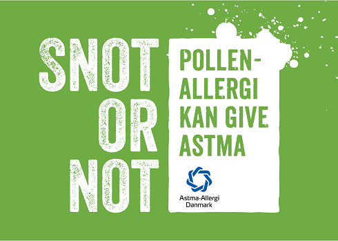 Astma-Allergi Danmark kickstarter kampagnen Snot or not den 3. maj på Højbro Plads i København. Foto: Astma-Allergi Danmark