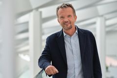 Martin Baltser, adm. direktør i Middelfart Sparekasse, glæder sig over et godt 2021, ikke mindst sammenlægningen med Folkesparekassen.