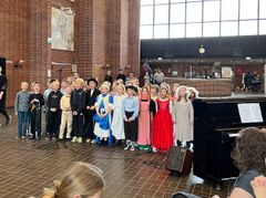 I løbet af dagen var der også flere koncerter med elever fra forskellige klasser. Foto: Billund Kommune